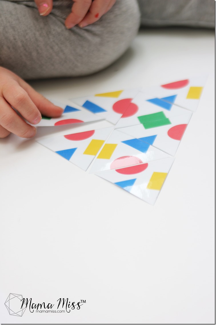 Inspired by Mouse Shapes - Create a Triangle Tessellation Puzzle | @mamamissblog ‪#‎vbcforkids‬ #bookactivities #freeprintable