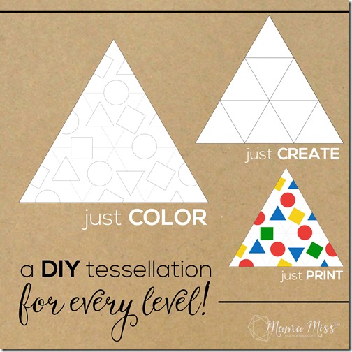 Inspired by Mouse Shapes - Create a Triangle Tessellation Puzzle | @mamamissblog ‪#‎vbcforkids‬ #bookactivities #freeprintable