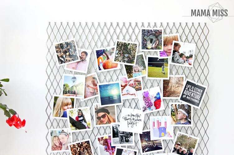 Simplest DIY Photo Display EVER - get your pics off your phone & printed!! | @mamamissblog