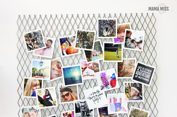 Simplest DIY Photo Display EVER - get your pics off your phone & printed!! | @mamamissblog