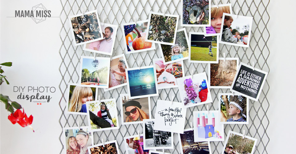 Simplest DIY Photo Display EVER - get your pics off your phone & printed!! | @mamamissblog