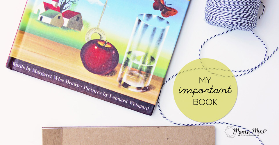 My Important Book - a little keepsake for kids to make, to write about who is important to them and why. Inspired by The Important Book. From @mamamissblog