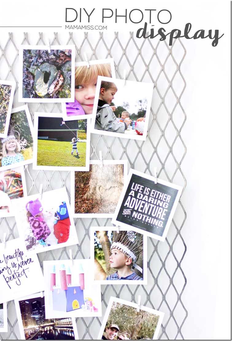 Simplest DIY Photo Display EVER - get your pics off your phone & printed!! | @mamamissblog