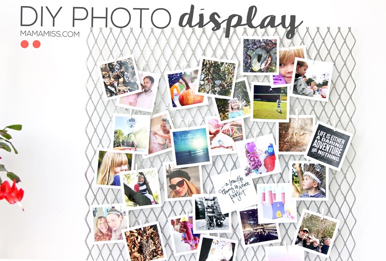 Simplest DIY Photo Display EVER - get your pics off your phone & printed!! | @mamamissblog