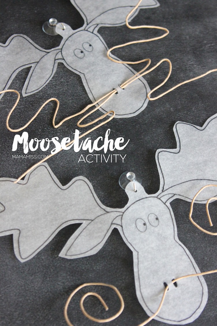 Celebrate the MOOSESTACHE with a simple & hilarious Moosetache Activity - let the laughs commence! From @mamamissblog