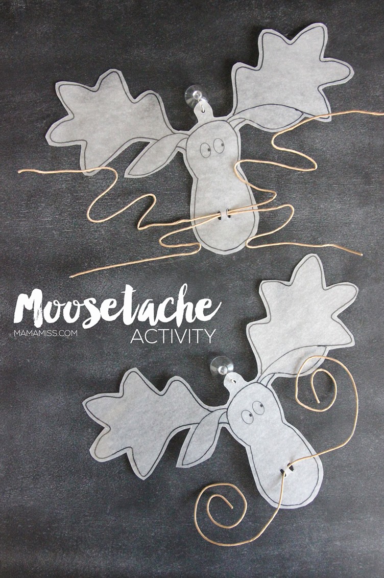 Celebrate the MOOSESTACHE with a simple & hilarious Moosetache Activity - let the laughs commence! From @mamamissblog