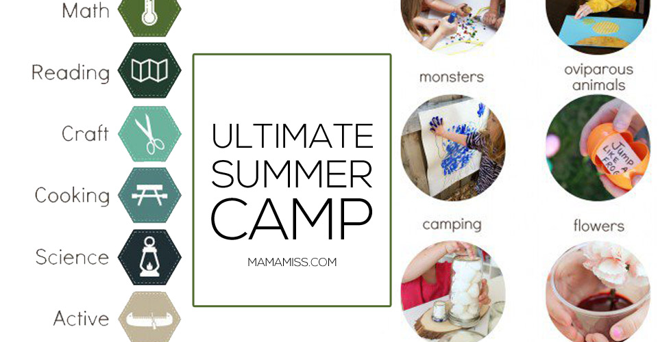 Here's your Ultimate Summer Camp - an amazing resource for you to run your own camp – right in your own backyard!!  Hours and hours of fun and learning!