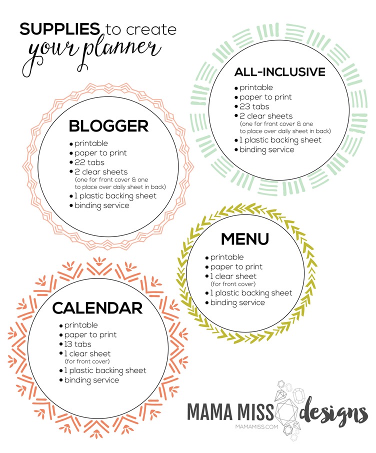 It's here, with an exclusive price - the Mid-Year 2015/2016 Blogger, Calendar, & Menu Planner @mamamissblog