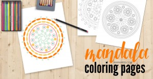 Print out these beautiful Mandala Coloring Pages & get your coloring on // @mamamissblog