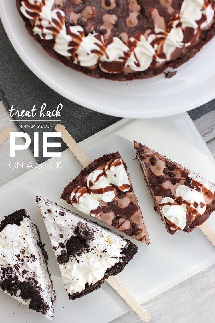 PIE ON A STICK, Frozen pies + popsicles sticks = instant summer treat! @mamamissblog