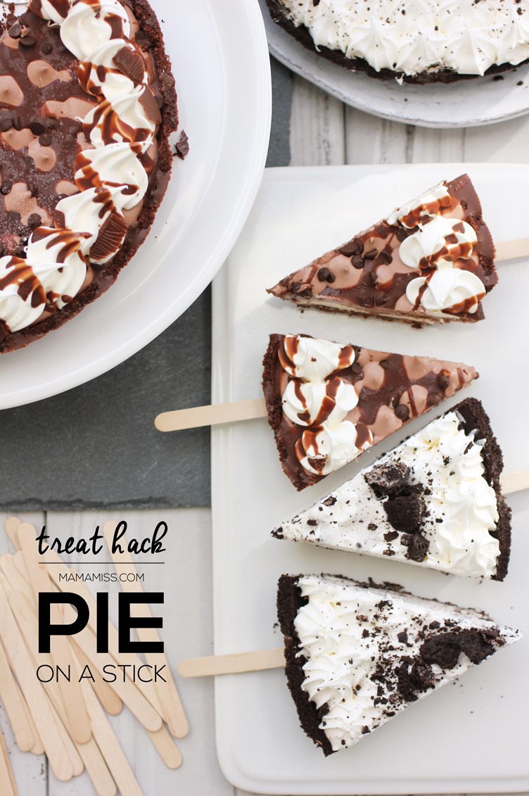 PIE ON A STICK, Frozen pies + popsicles sticks = instant summer treat! @mamamissblog