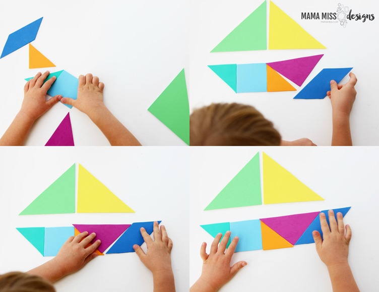 Take a ride on the open sea with 8 Sailboat Tangram Designs | @mamamissblog