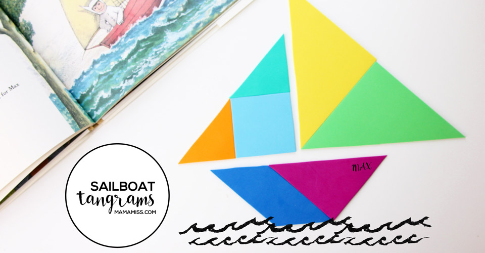 Take a ride on the open sea with 8 Sailboat Tangram Designs | @mamamissblog