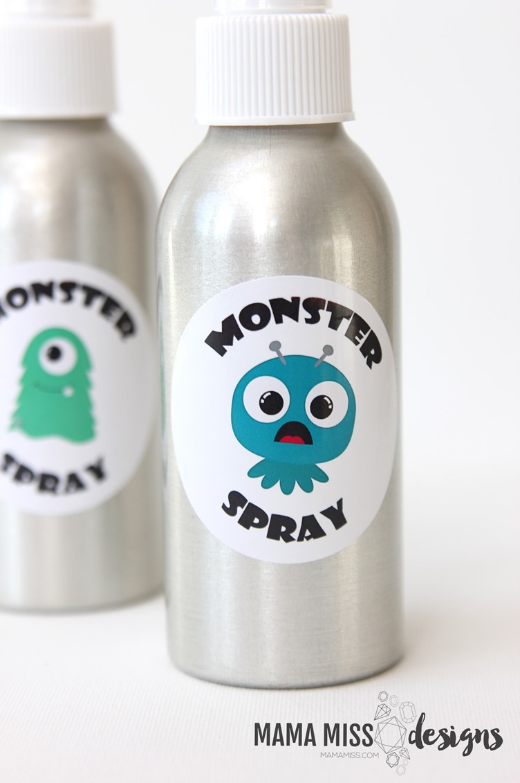Today is the day to spray those silly little monsters away - make some MONSTER SPRAY today with this free printable!  From @mamamissblog