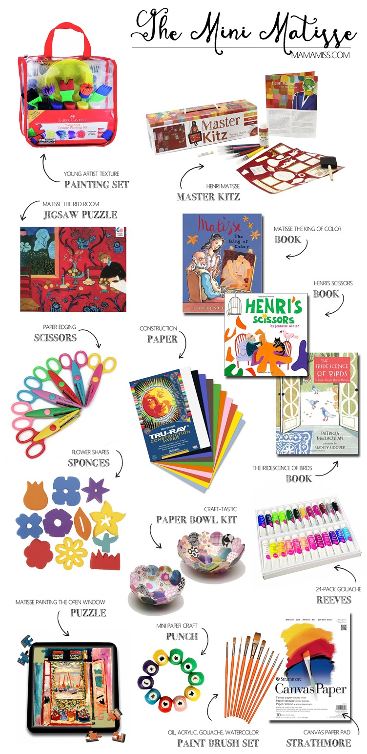 Have a little fine artist in your life?  These little gift guides are sure to please and inspire all mini fine artists.  Gift Ideas for the Mini Matisse, Picasso, & da Vinci from @mamamissblog