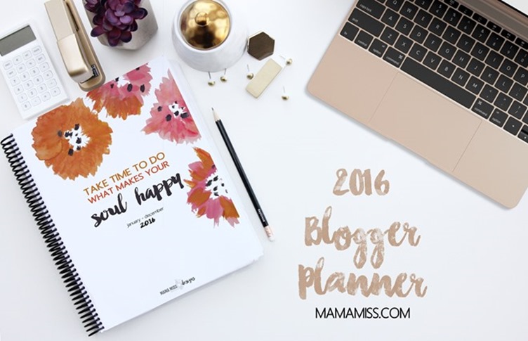 It's here - your beautifully designed 2016 Blogger Planner and Day Planner!  19 new pages and 2 available sizes - the ultimate blogger organizational tool!