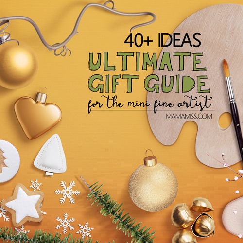 Have a little fine artist in your life?  These little gift guides are sure to please and inspire all mini fine artists.  Gift Ideas for the Mini Matisse, Picasso, & da Vinci from @mamamissblog