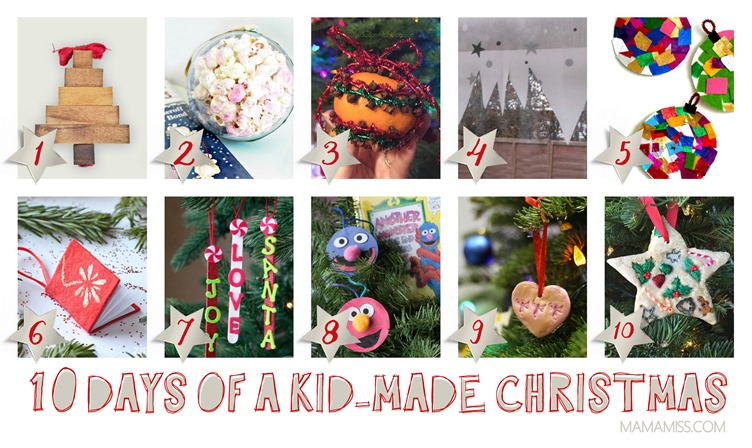 10 Days Of A Kid-Made Christmas - featuring 70+ ornaments inspired by children’s books.