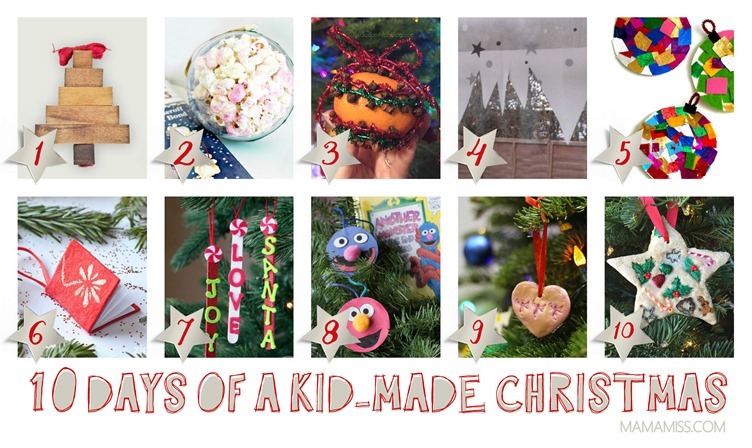 10 Days Of Kid-Made Ornaments [40 tutorials] Inspired By Children's Books @mamamissblog
