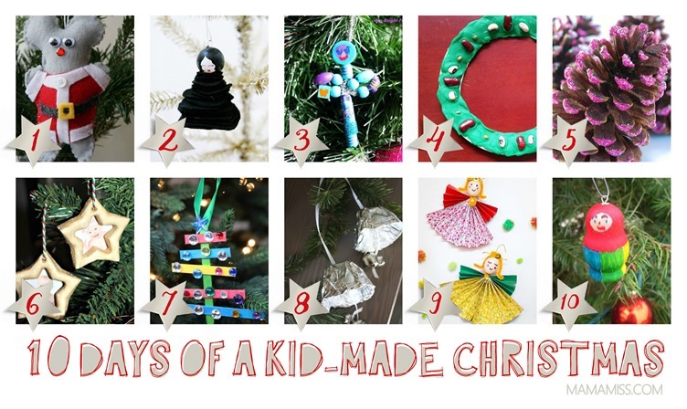 10 Days Of Kid-Made Ornaments [40 tutorials] Inspired By Children's Books @mamamissblog