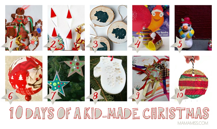 10 Days Of Kid-Made Ornaments [50+ tutorials] Inspired By Children's Books @mamamissblog
