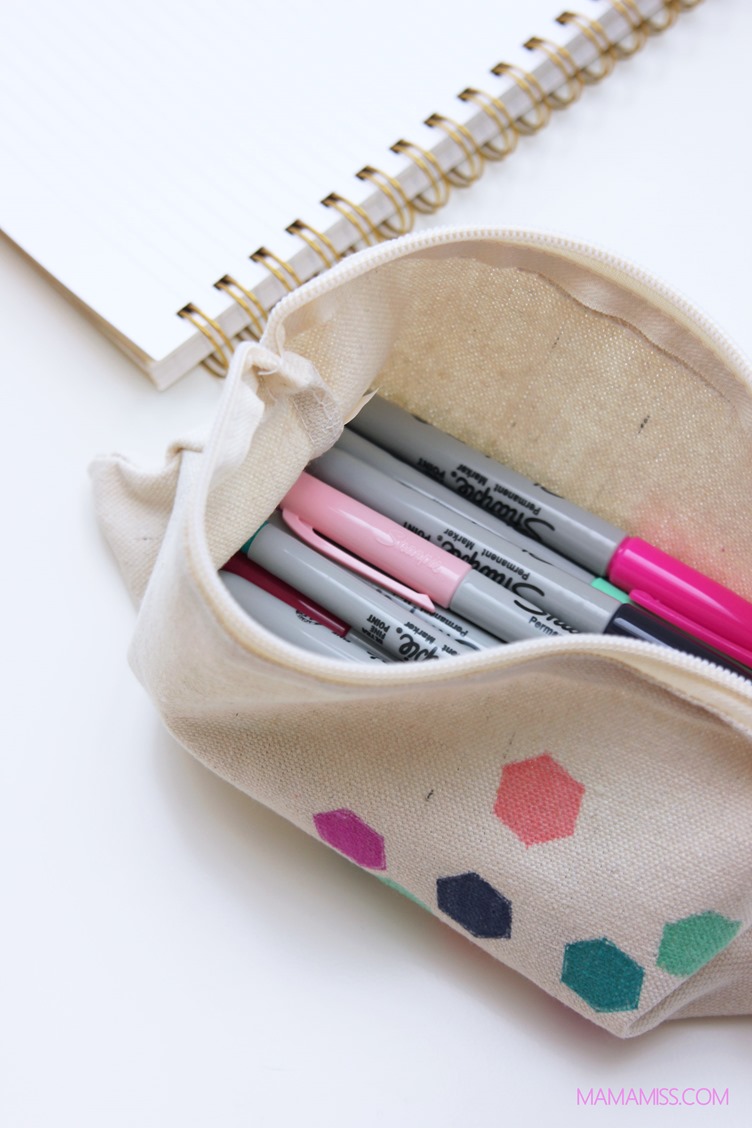 There are lots of ways to get ready for the new semester of school, restocking on new school supplies is one of them, making a fabulous DIY Pencil Pouch is another!