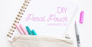 DIY Pencil Pouch