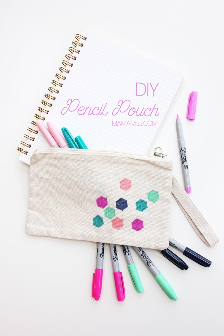 There are lots of ways to get ready for the new semester of school, restocking on new school supplies is one of them, making a fabulous DIY Pencil Pouch is another!