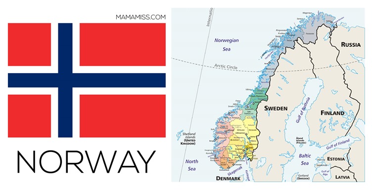 LEGO Norwegian flag! Study each country flag in a fun & educational way – with Legos from @mamamissblog