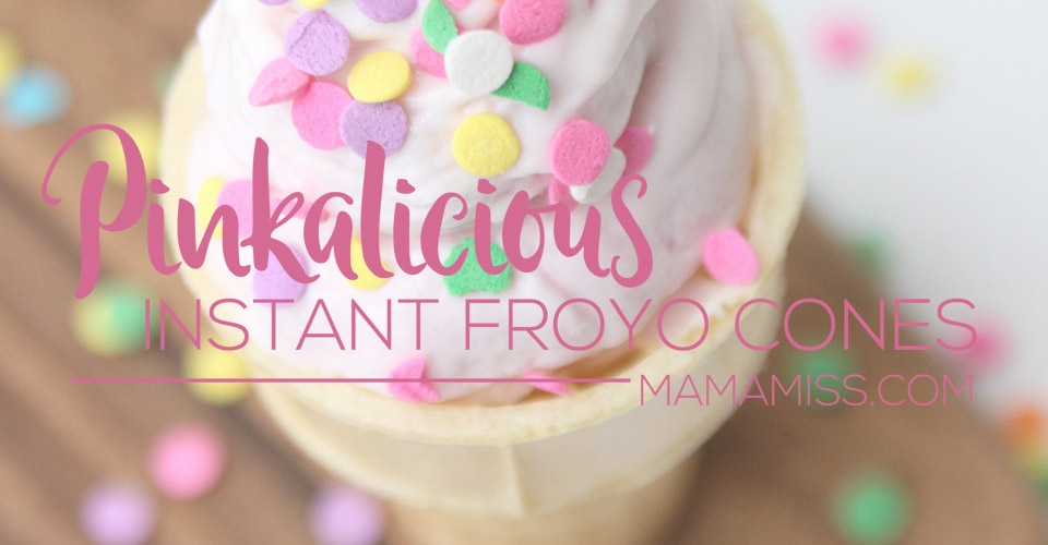 Instant Froyo Cones! You'll never guess how EASY these are to make. From @mamamissblog