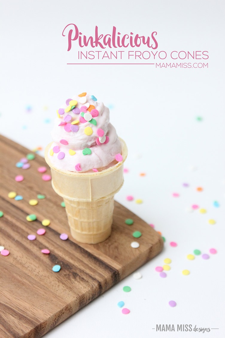 Instant Froyo Cones! You'll never guess how EASY these are to make. From @mamamissblog