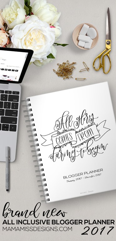 Here's the all NEW 2017 Blogger Planner - with 10 new pages, revised & redesigned pages - making it the ultimate and only organizational tool needed for bloggers in 2017!