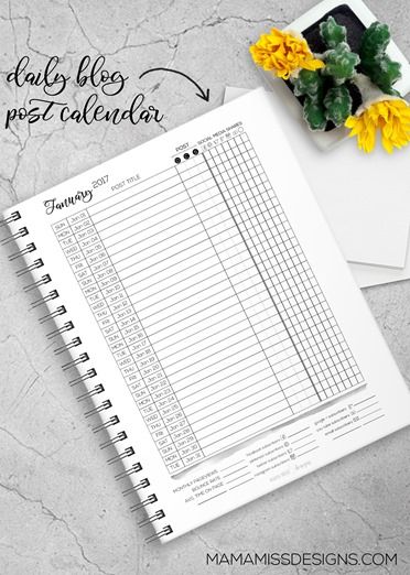 Here's the all NEW 2017 Blogger Planner - with 10 new pages, revised & redesigned pages - making it the ultimate and only organizational tool needed for bloggers in 2017!