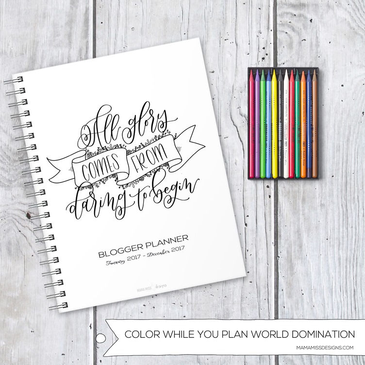 Here's the all NEW 2017 Blogger Planner - with 10 new pages, revised & redesigned pages - making it the ultimate and only organizational tool needed for bloggers in 2017!