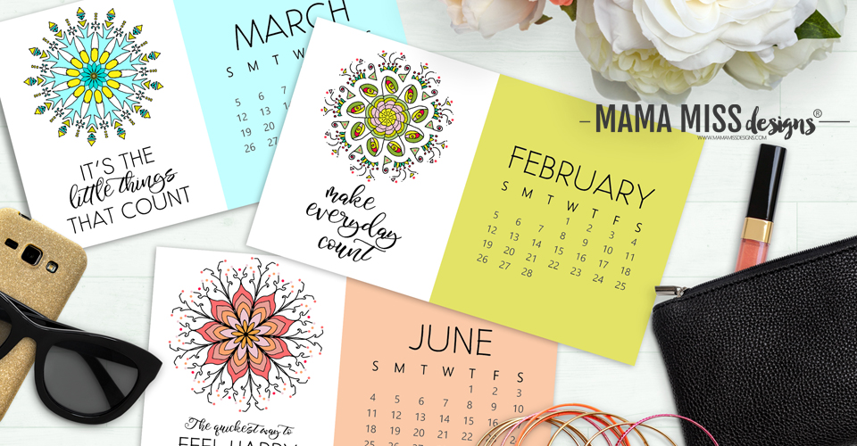 Mandalas Galore – A 2017 Calendar from @mamamissblog