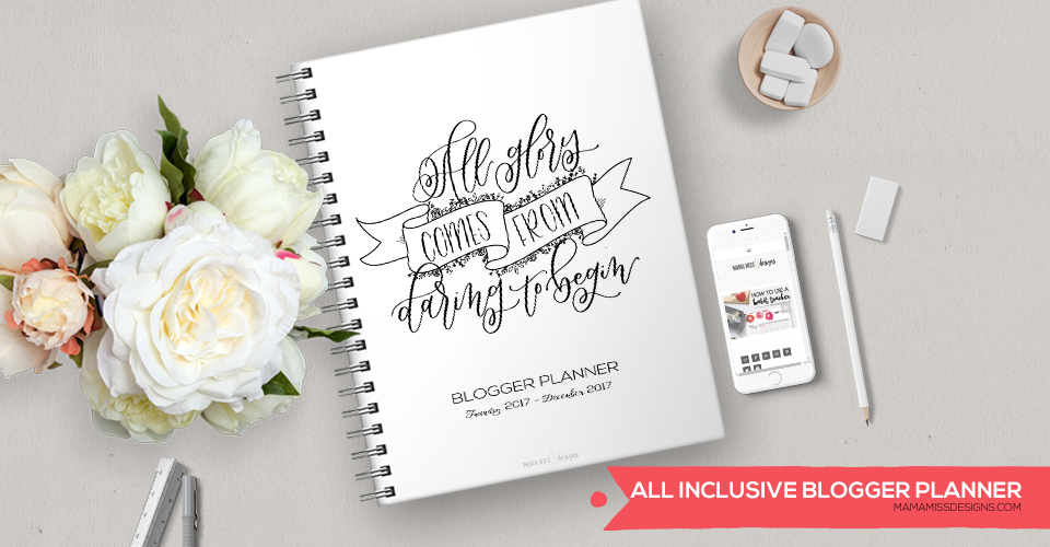 Here's the all NEW 2017 Blogger Planner - with 10 new pages, revised & redesigned pages - making it the ultimate and only organizational tool needed for bloggers in 2017!