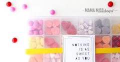 “Nothing is as sweet as you”, and that’s the truth! This DIY candy box is as simple as can be. From @mamamissblog