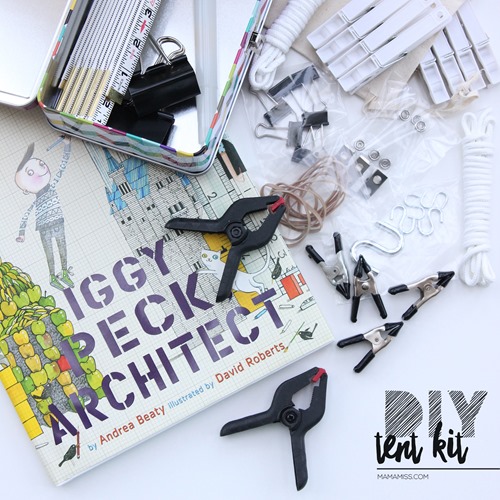 Iggy Peck DIY Tent Kit Gift from @mamamissblog for a #KidMadeChristmas