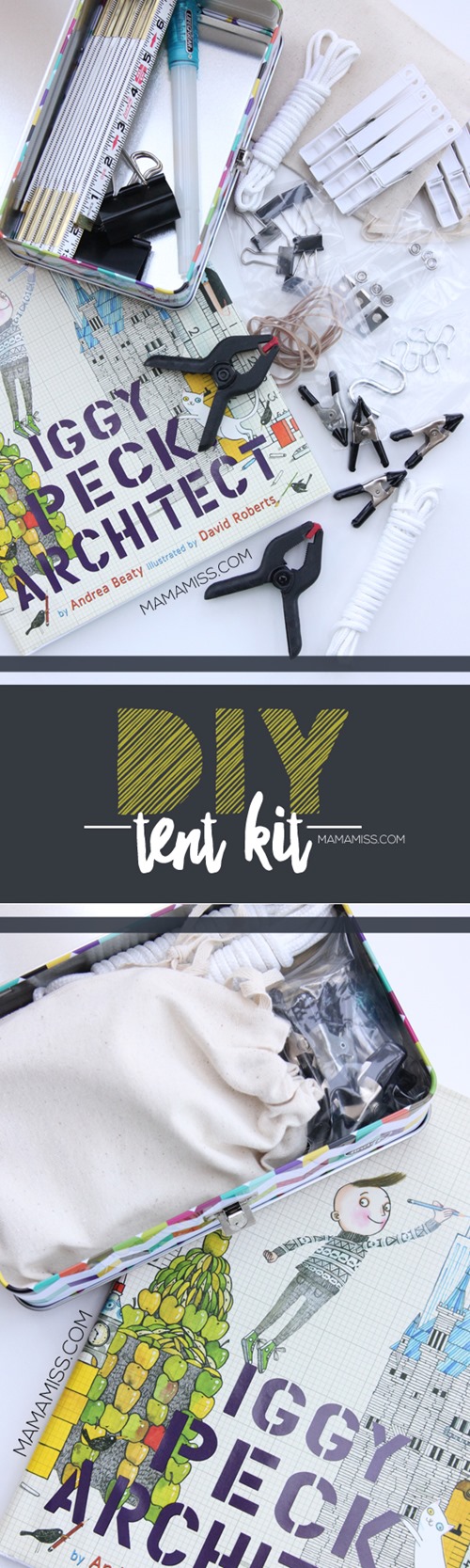 Iggy Peck DIY Tent Kit Gift from @mamamissblog for a #KidMadeChristmas