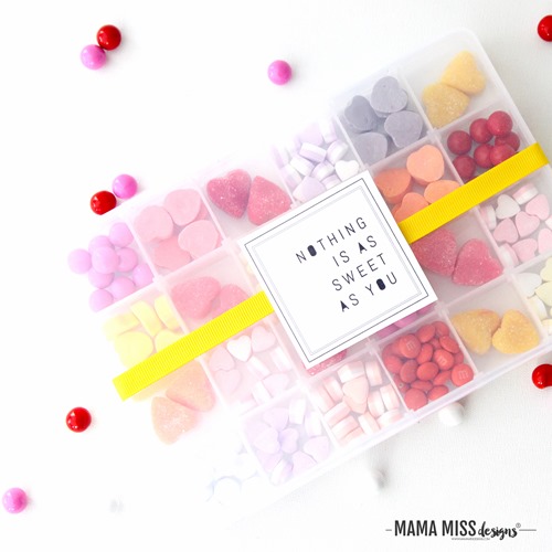 “Nothing is as sweet as you”, and that’s the truth!  This DIY candy box is as simple as can be. From @mamamissblog #DIYcandy #DIYValentinesDay #ValentinesDay