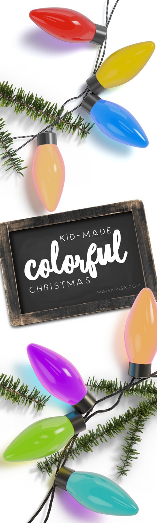 Colorful, vibrant, & vivid #KidMadeChristmas Ornaments and Gifts from @mamamissblog
