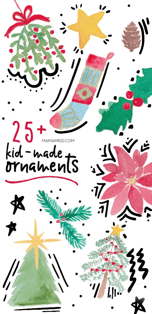 From penguins to pom-poms and snowflakes to sequins here are the best kid-made Christmas ornaments for kid crafters of every age to make this season! Find them all on @mamamissblog