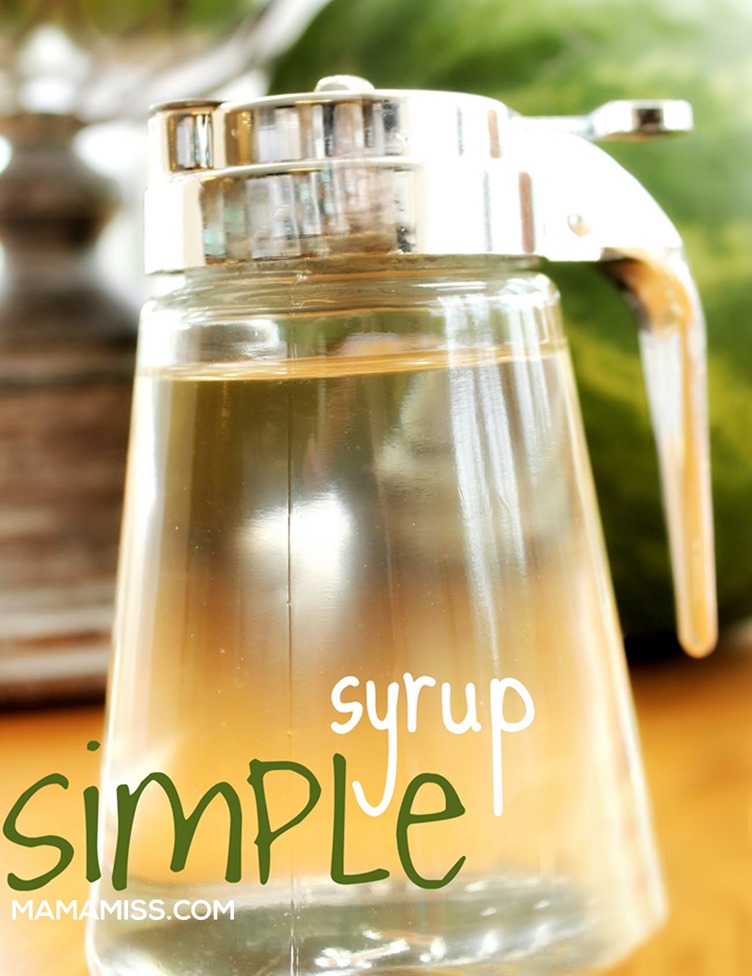 Simple Syrup, dude, its so easy - see it @mamamissblog